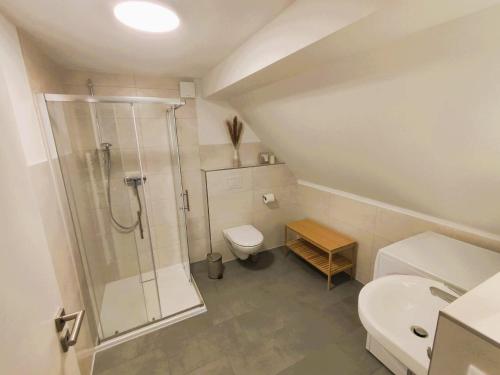 Koupelna v ubytování Ferienwohnung Leo