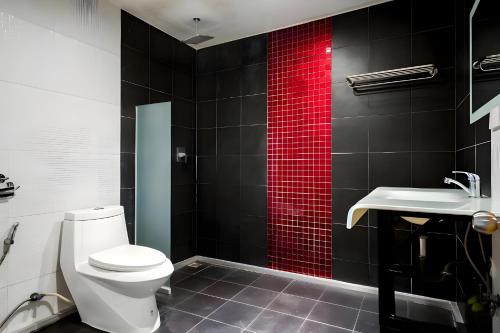 Koupelna v ubytování GO INN Sukhumvit Soi 20 - โกอิน สุขุมวิท 20 BTS อโศก