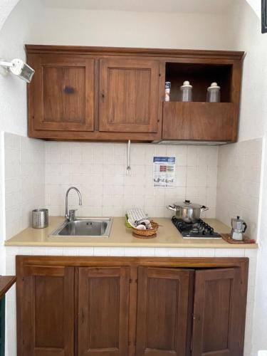 Kuchyň nebo kuchyňský kout v ubytování Residence Andrea a mare