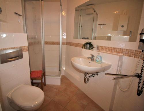 Koupelna v ubytování de Piepaant