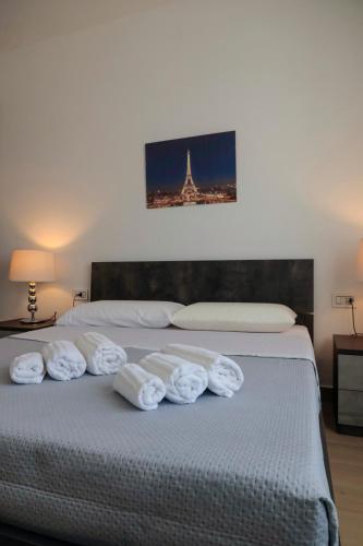 Ένα ή περισσότερα κρεβάτια σε δωμάτιο στο HaraHome