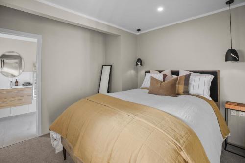 Spacious country guest houseにあるベッド