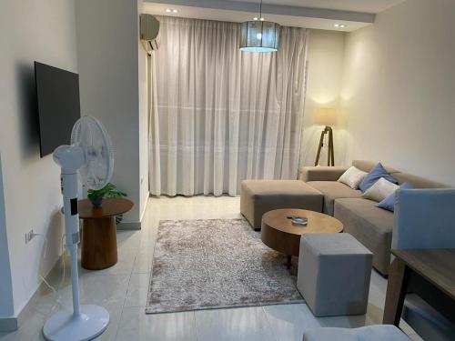 TV a/nebo společenská místnost v ubytování New cairo - nasr city 2 bedroom furnished