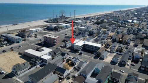 an aerial view of a city next to the beach at Next to Beach & Boardwalk in Seaside Heights