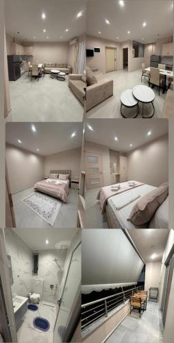 Ένα ή περισσότερα κρεβάτια σε δωμάτιο στο Eleana's Apartament