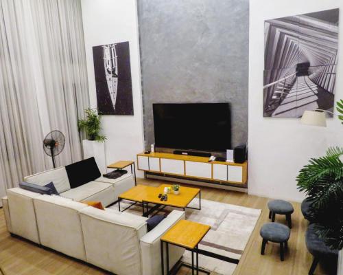 TV a/nebo společenská místnost v ubytování Cosse Apartment