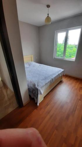 a bedroom with a bed in a room with a window at Home in Grigoleti in Grigoleti