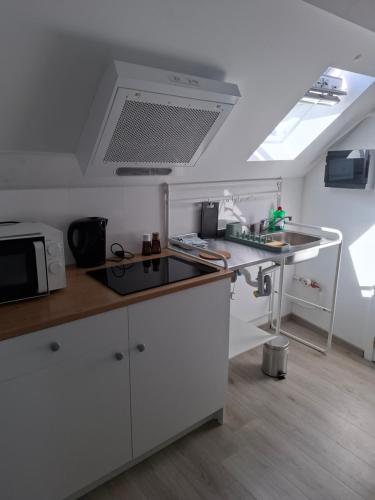 Dapur atau dapur kecil di Apartment in Mons center
