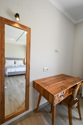 Postel nebo postele na pokoji v ubytování Lainas Sea View Lefkada