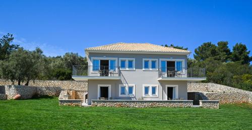 Zahrada ubytování Lainas Sea View Lefkada
