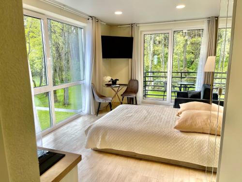 Lova arba lovos apgyvendinimo įstaigoje Seaside apartments 3