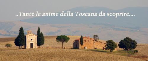an old church in a field with mountains in the background at Borgo Tepolini Country House in Castel del Piano