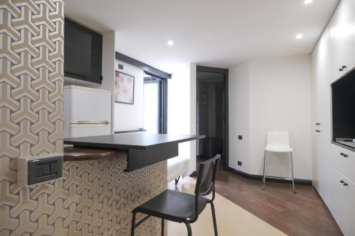 Kuchyň nebo kuchyňský kout v ubytování Apartment Rojange