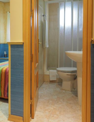Koupelna v ubytování Hostal El Cartero