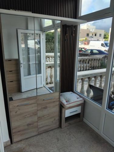 Un balcon sau o terasă la AK apartman