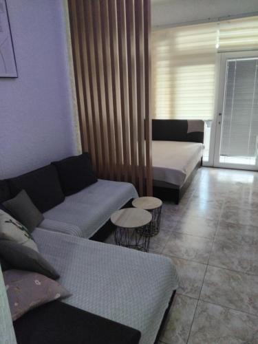 AK apartman 객실 침대