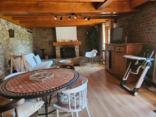 Zona de estar de Gite Marie Le Bellanoy