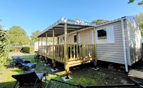 Mobilhome La Réserve - 3 ch - 6 pers - Terrasse