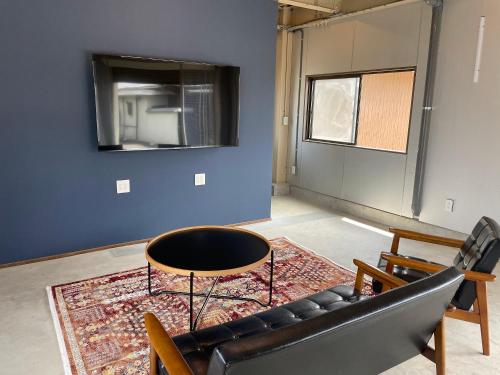 Χώρος καθιστικού στο 4 people rice farm stay with a private garage ample parking space