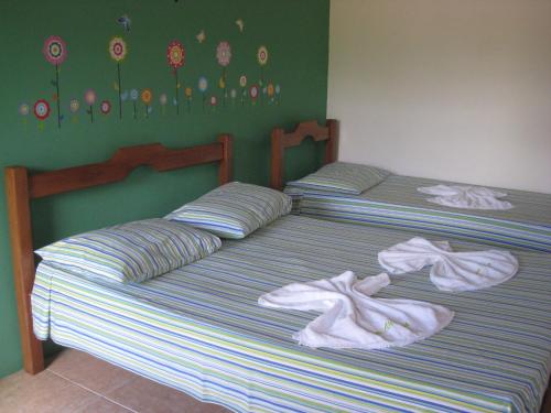 Cama o camas de una habitación en Pousada Casa Verde Boipeba