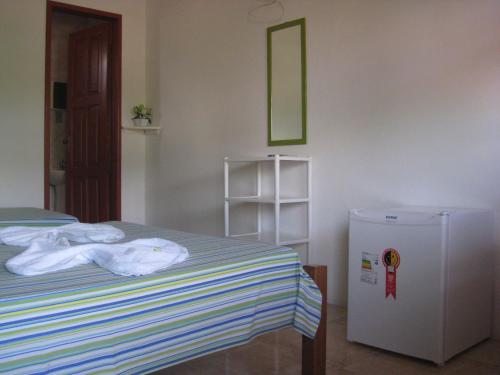 Cama o camas de una habitación en Pousada Casa Verde Boipeba