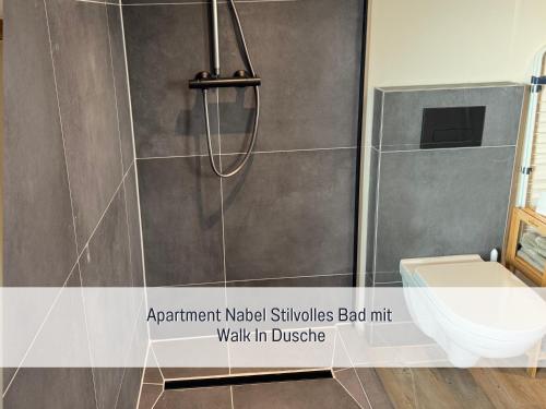 Koupelna v ubytování Moderne-Kate-Kiel Apartment Nabel