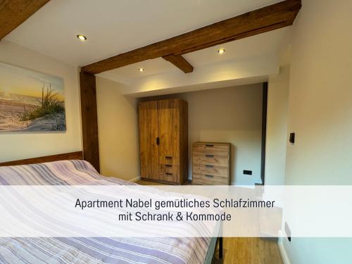 Postel nebo postele na pokoji v ubytování Moderne-Kate-Kiel Apartment Nabel