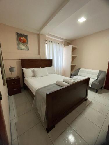 Postel nebo postele na pokoji v ubytování Hotel Terraza Zoe