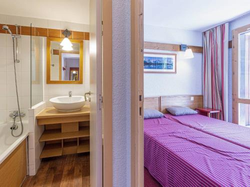 Appartement cosy à Plagne 1800 avec balcon et parking