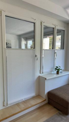 Un baño de City Apartement Linz für 5 Gäste mit self-checkin und Küche