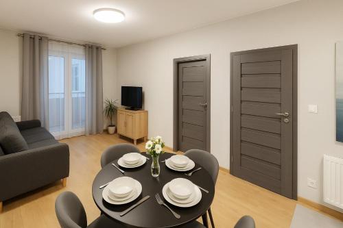Μια τηλεόραση ή/και κέντρο ψυχαγωγίας στο TK Apartments Namysłów