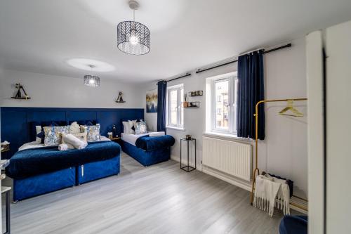 Posezení v ubytování Luxurious & Spacious 3-BR Free Parking Balcony