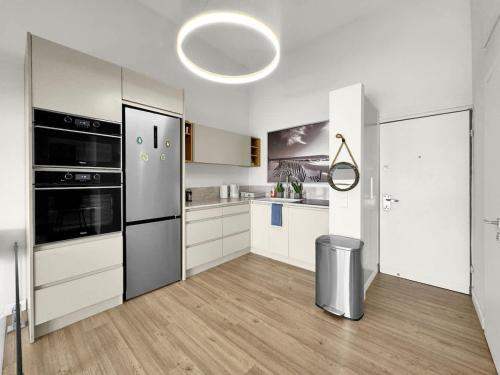 Kuchyň nebo kuchyňský kout v ubytování Beachfront Paradise Penthouse