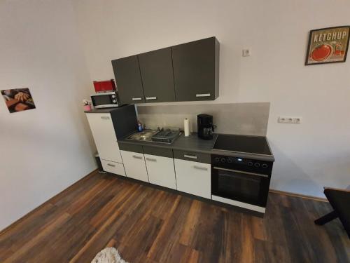Dapur atau dapur kecil di Fewo's am Itschensteg