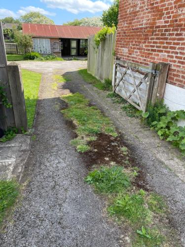 Bygningen som feriehuset ligger i