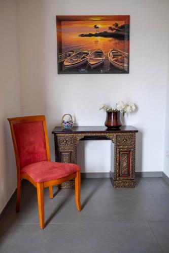 Khu vực ghế ngồi tại Kraichgauhotel