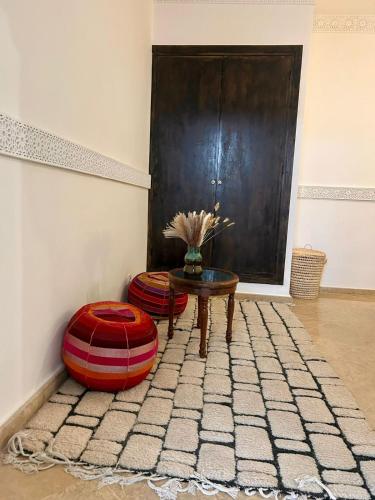 Coin salon dans l'établissement Riad ANYSSA
