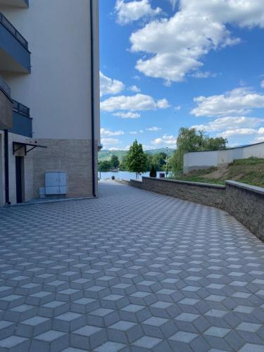 a view from the outside of a building at Prenoćište SILVER LUX Srebrno Jezero 10 in Veliko Gradište