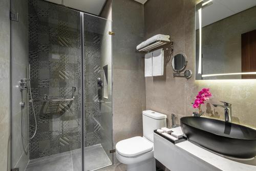 Koupelna v ubytování لفيت للشقق الفندقية المخدومة Lafait Hotel Serviced Apartments