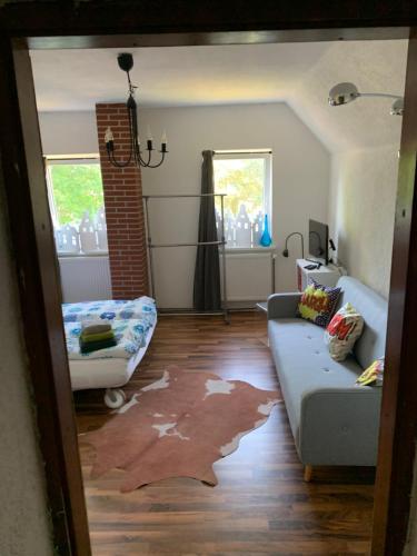 Χώρος καθιστικού στο Das Haus am Teich