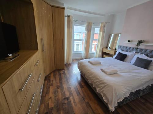 Postel nebo postele na pokoji v ubytování Room 4 Shared House