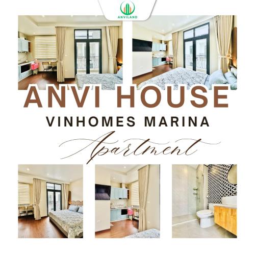 a collage of photos of an inn house winners marina bathroom at ANVI HOUSE - Vinhomes Marina Hải Phòng in Xóm Niêm