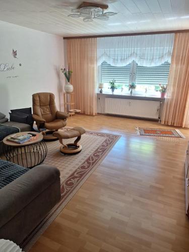 Χώρος καθιστικού στο Ferienwohnung Markert