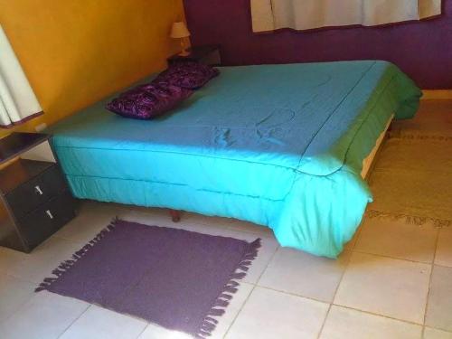Letto o letti in una camera di Cabañas en Termas de Guaviyú, Paysandú, Uruguay