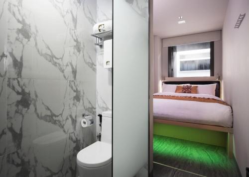 Koupelna v ubytování Hotel Clover 7