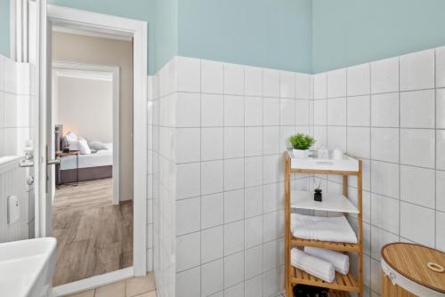 Ένα μπάνιο στο Fewo 7Home Apartment zentrumsnah NEU
