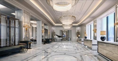 Posezení v ubytování The Langham Haikou