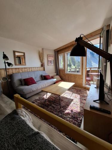 Posezení v ubytování Studio au coeur d'Avoriaz - 4 pers - vue splendide