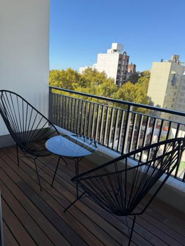 Balkón nebo terasa v ubytování Monoambiente , excelente ubicacion , cercano a Hospitales Y principales Universidades, OPCIONAL COCHERA