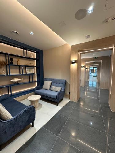 Χώρος καθιστικού στο Gold Apartament z widokiem na morze Dziwnówek